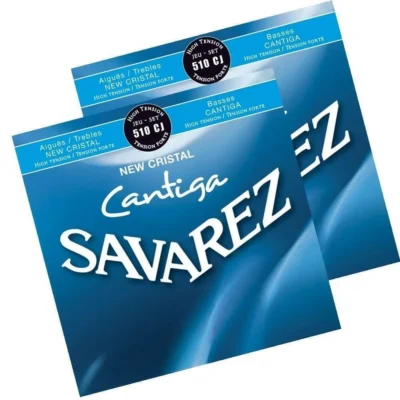 2 x Savarez 510CJ New Cristal Cantiga Classical Guitar Strings High Tension