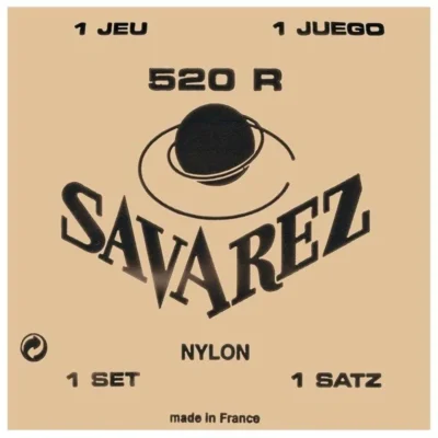 Savarez 520-R Traditional Red Card Strong Tension Classical Guitar Strings