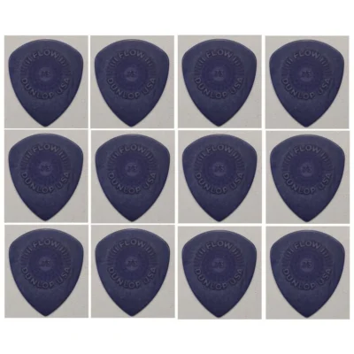 Dunlop Flow Standard Grip Guitar Pick 549R 0.73mm Made in USA - 24 Picks