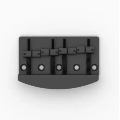 Hipshot 4 String Vintage Bass Bridge - Black - 18mm Spacing