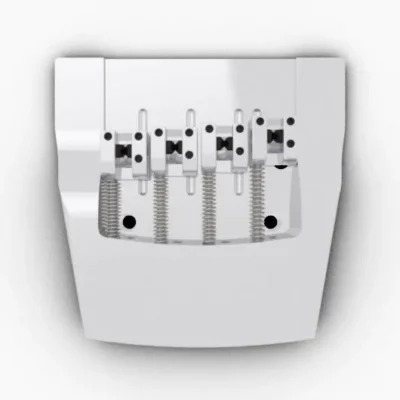 Hipshot 4 String Rickenbacker Replacement Bridge Fits Pre 2020 - Chrome
