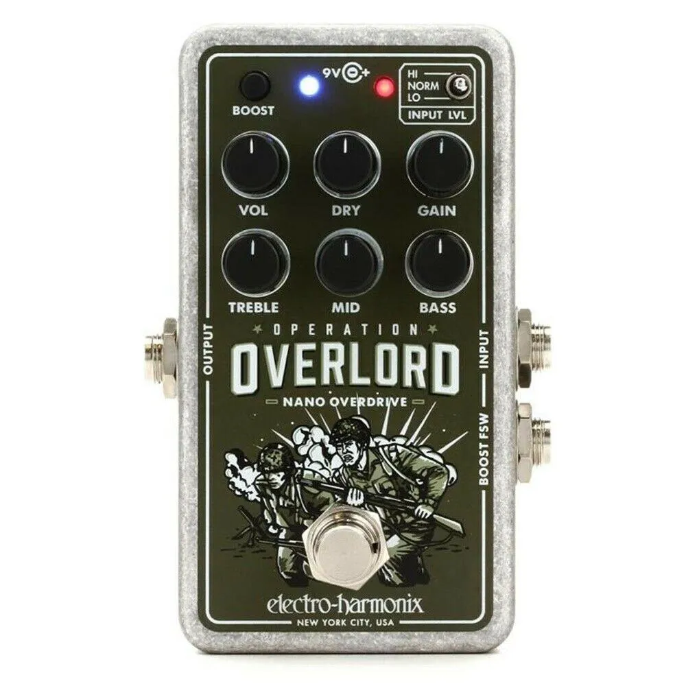 Electro-Harmonix Nano Operation Overlord Allied Overdrive Guitar Effects Pedal