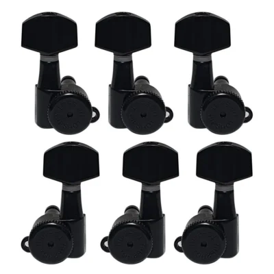 Hipshot 6K2EL0B Guitar Tuner Upgrade Kits (3+3 Headstocks,) Black