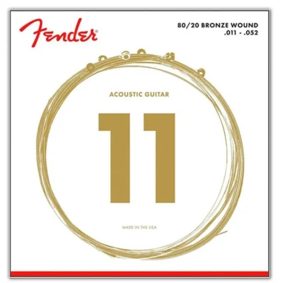 Fender 70CL 80/20 Bronze  - Custom Light 11 - 52 , Acoustic Guitar Strings