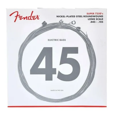 Fender 7250M Nickel Plated Steel Long Scale Bass Strings .045-.105 Medium