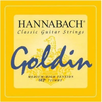 Hannabach Goldin 725 MHT Classical Guitar Strings, Full Set Made in Germany
