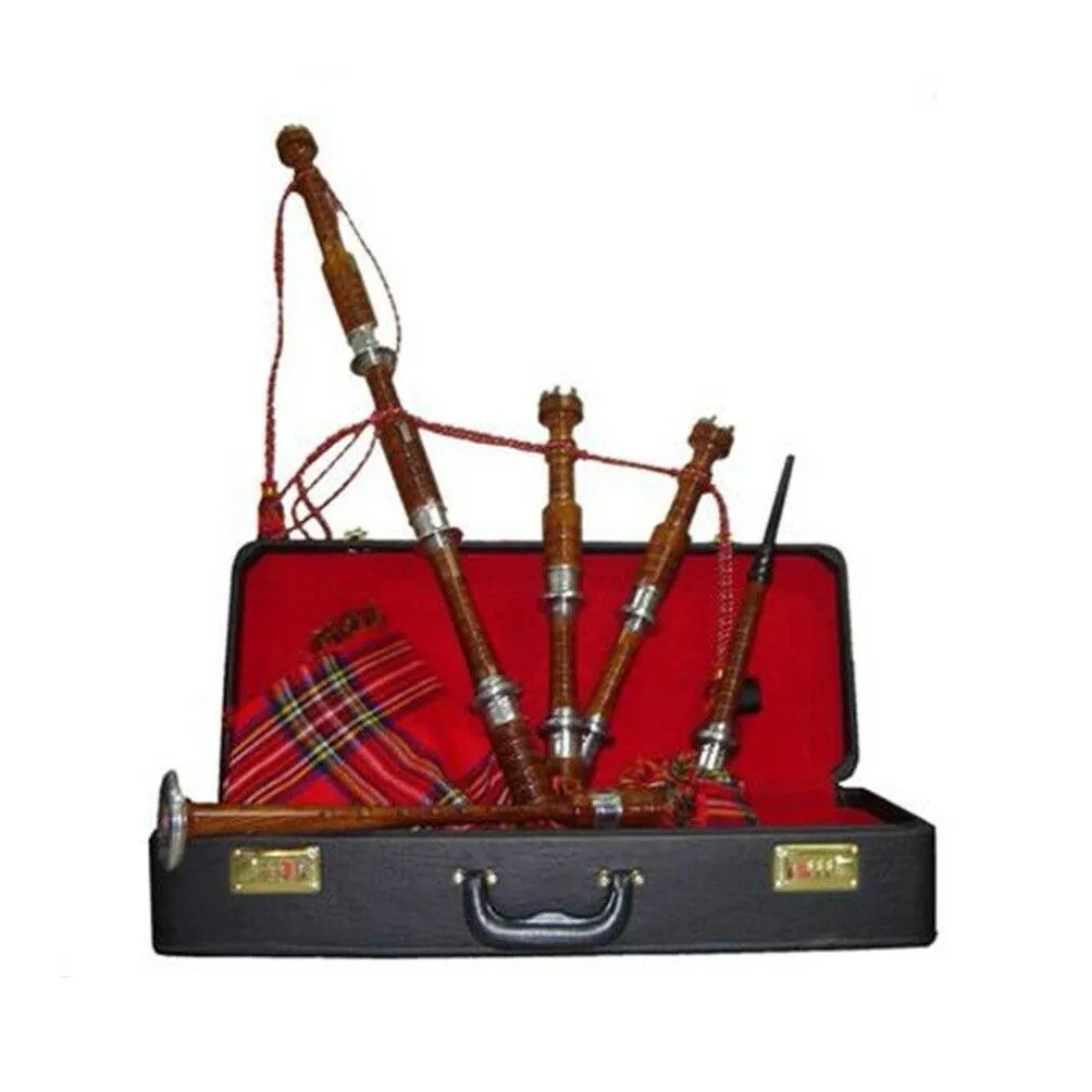 Highland Bagpipe Set - Cocuswood with Aluminium mounts. Includes Hard case.