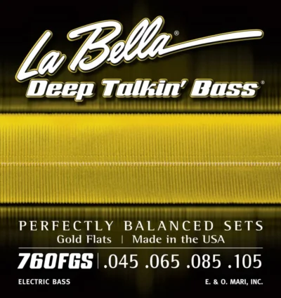 La Bella 760FGS Deep Talkin' Bass Gold Flats - Standard Gauge 45 - 105