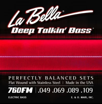 La Bella 760FM Deep Talkin' Bass Flatwound Medium Bass Strings 49 - 109