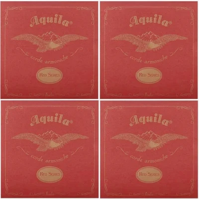 Aquila 78u RED Tenor Ukulele Unwound ( Plain ) 3rd, Single String  x 4