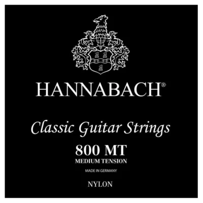 Hannabach Classical Guitar Strings Silver Plated Medium Tension , Full Set