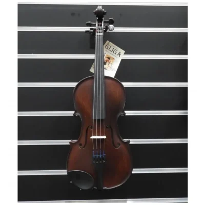 Gliga Violin  4/4 Gliga 2 Outfit Aged Dark Antique Finish Outfit  Made in Europe