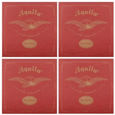 4 sets Aquila 85U Red Series Concert Regular Tuning Ukulele Strings Set