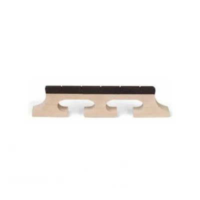 5-String Banjo Bridge Maple with Notched Ebony Top - Height 9/16"