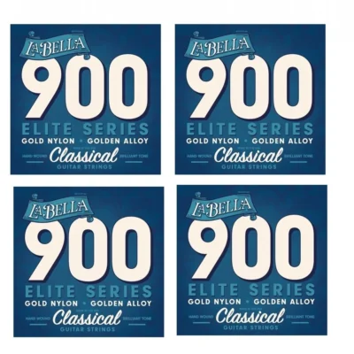 La Bella 900 Golden Superior Classical Guitar Strings 4 SETS