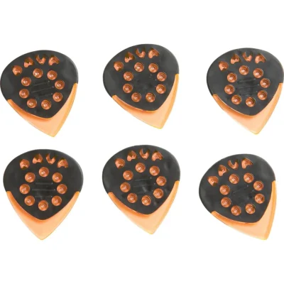 Dava Jazz Grip Gels Small  - 6-Pack Clear Orange - Jazz Picks