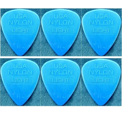 6 Picks Ernie Ball Nylon Easy Grip Guitar Picks / Plectrums Thin Gauge 0.53 mm