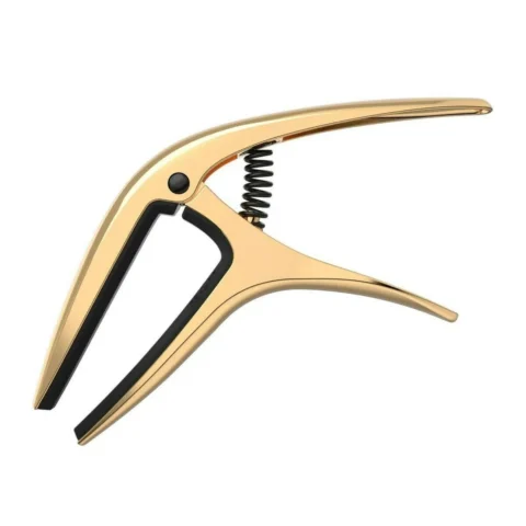 Ernie Ball Axis Trigger Capo, Gold for 6/7 String Electric and Acoustic Guitars