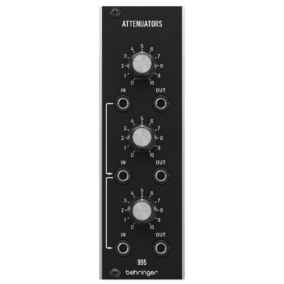 The Behringer Legendary Analog Authentic 995 Attenuator Module For Eurorack