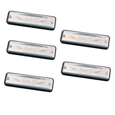 Tombo Harmonica Hope 10 hole Diatonic 5 pack keys of A Bb Eb D F Made in Japan