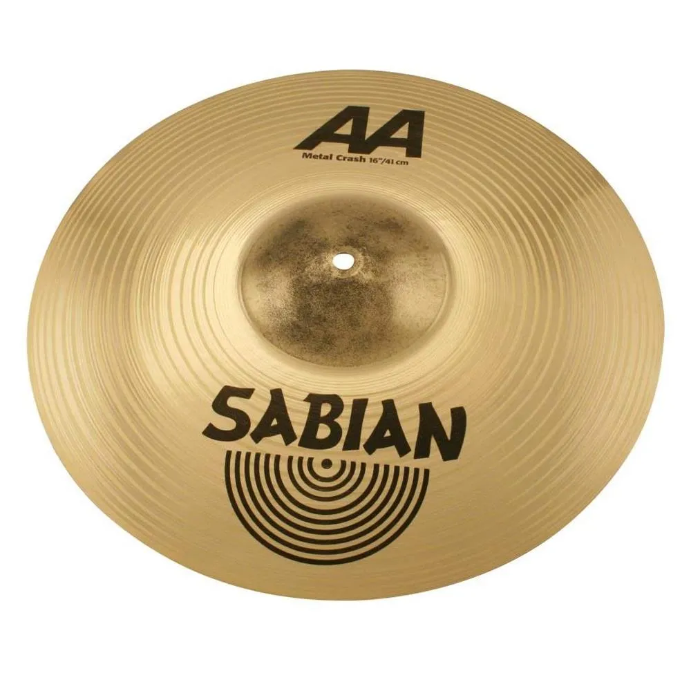 Sabian AA21609MB AA Series Metal Crash Brilliant Finish B20 Bronze Cymbal 16in