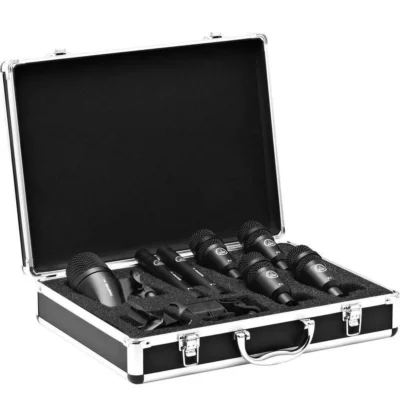 AKG Drum Set Session I High-performance Drum Microphone Set with Flight  Case
