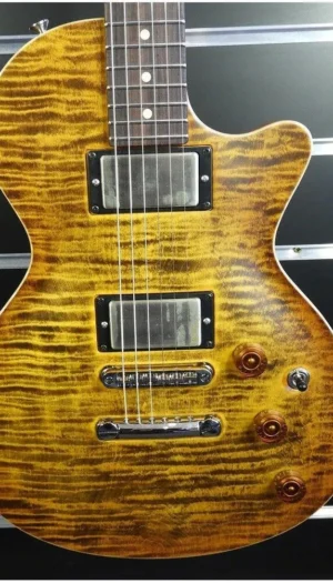 Tom Anderson Guitarworks Bobcat HH Electric Guitar with Case - Deep Tobacco Fade