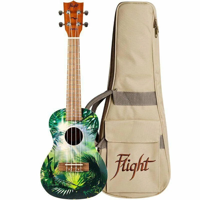 FLIGHT AUC33 Jungle Concert Ukulele with Bag