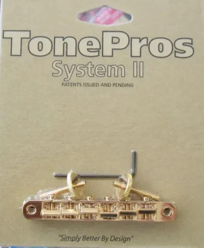 TonePros AVR2-G Tuneomatic Bridge Gold ABR-1 Replacement
