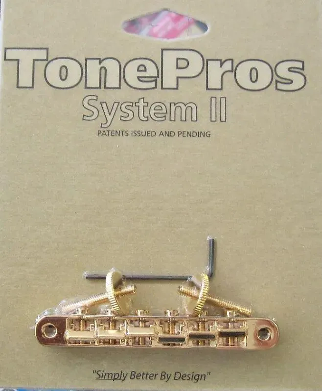 TonePros AVR2-G Tuneomatic Bridge Gold ABR-1 Replacement