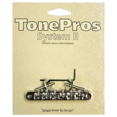 TonePros ABR-1 Tuneomatic Bridge (Notched Saddles) chrome AVR2P-C