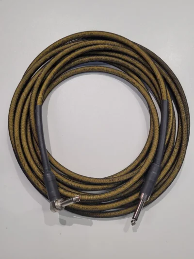 Analysis Plus Yellow Flex Oval Instrument Cable Black Mesh 6m
