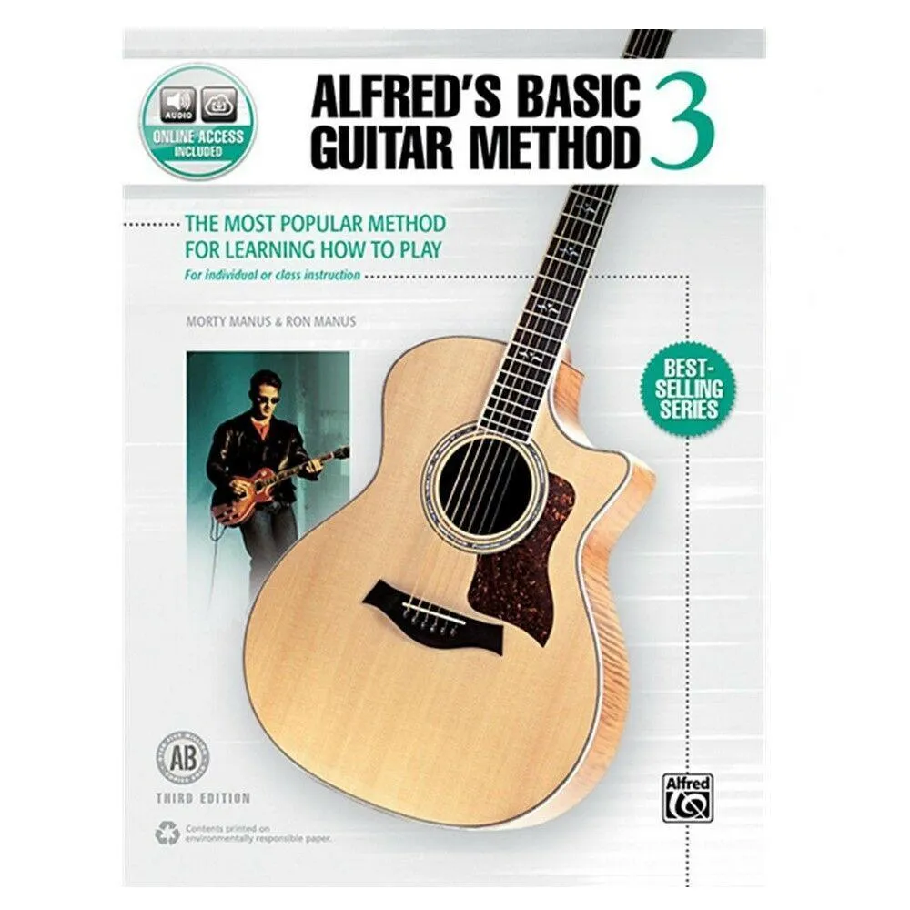 Alfred Alfred's Basic Guitar Method 3 Book & Online Audio (Third Edition)