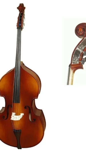 Fine Hand Carved European 3/4 Double Bass Labeled Hora Advanced Model Set up