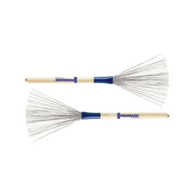 Promark B300 Accent Japanese Oak Wood-Handle Wire Brushes Pair