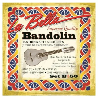 La Bella Bandola B50  BANDOLIN  - 15-STRING Set - 5 courses
