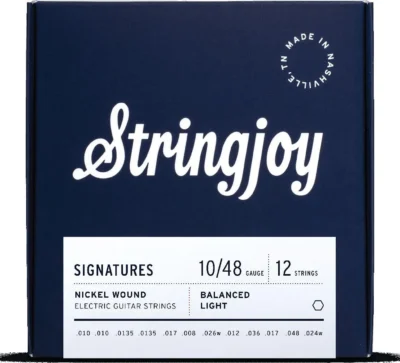 Stringjoy Signatures Electric Guitar Strings 12-String Balanced Light 10 - 48