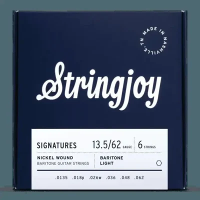Stringjoy Signatures | Baritone Balanced  13.5-62 Nickel Wound Electric Guitar Strings