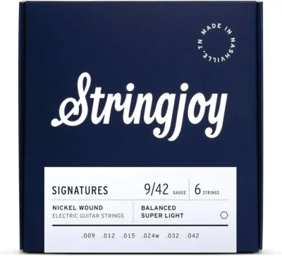 Stringjoy Signatures | Balanced Super Light Electric Guitar Strings Gauge (9-42)