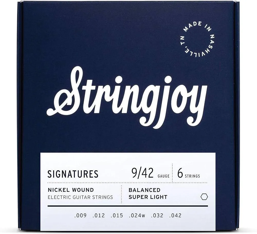 Stringjoy Signatures | Balanced Super Light Electric Guitar Strings Gauge (9-42)