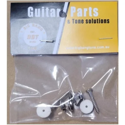 Big Bang Tone Guitar  Strap End Pins Pair ,  Nickel