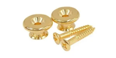 Big Bang Tone Guitar  Oversize Strap Buttons - Gold