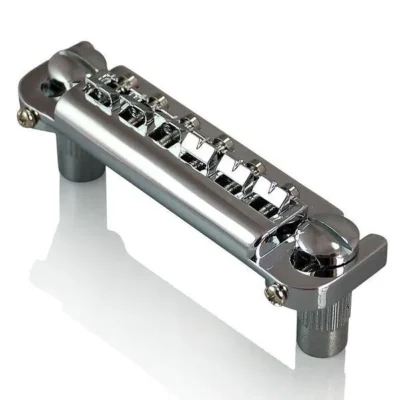 BBT Chrome Wrap-around Combination Bridge for Les Paul Junior -  Badass