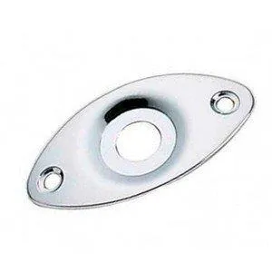 BBT Strat  Output Jack Plate JACK PLATE - Nickel