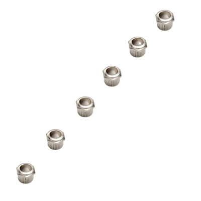 BBT Vintage Tuning Key Bushings Set - Nickel - Set of 6