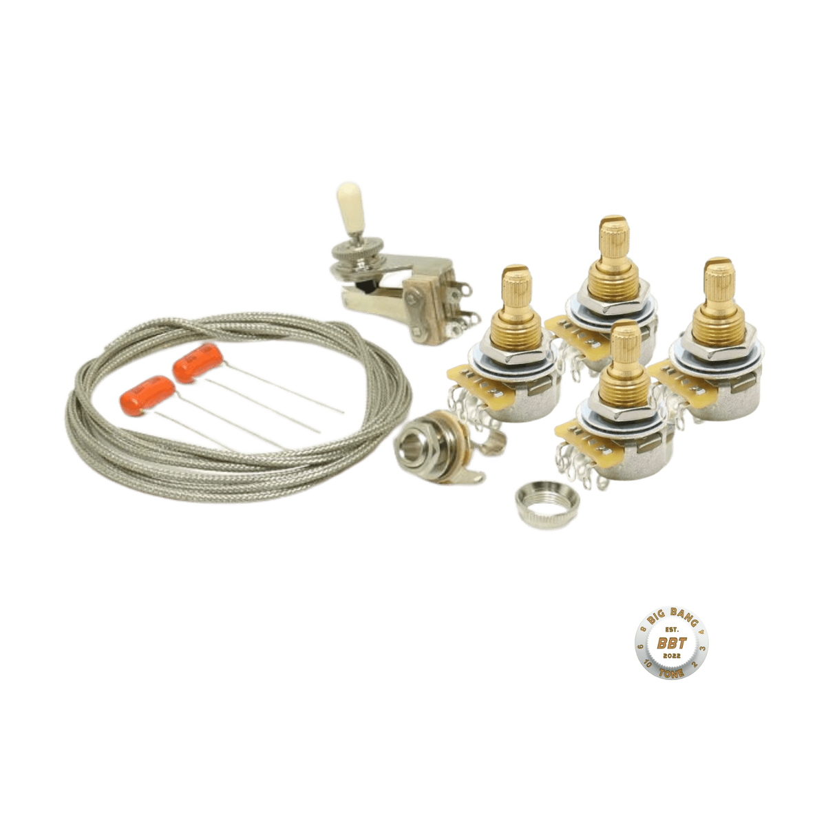 Big Bang Tone Custom Wiring Upgrade Kit for 335 Guitars Full Size CTS Pots