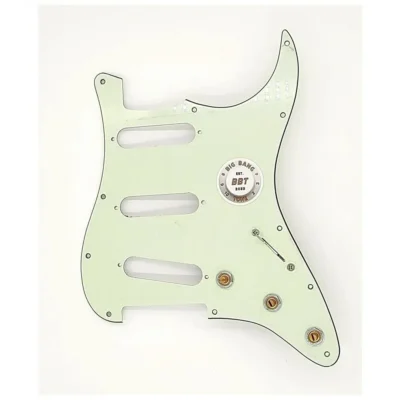 Big Bang Tone Custom 5-way Prewired Pickguard  Mint Green Fender Stratocasters