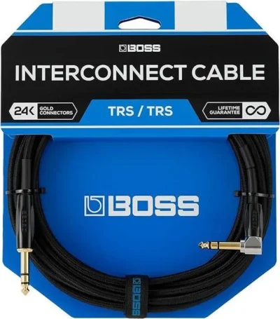 BOSS BCC-3-TRA - 3ft/1m Length - Stage-Ready TRS Interconnect Cable