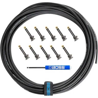 Boss BCK-10 Pedalboard Solderless  Cable Kit, 10 Connectors 10 ft