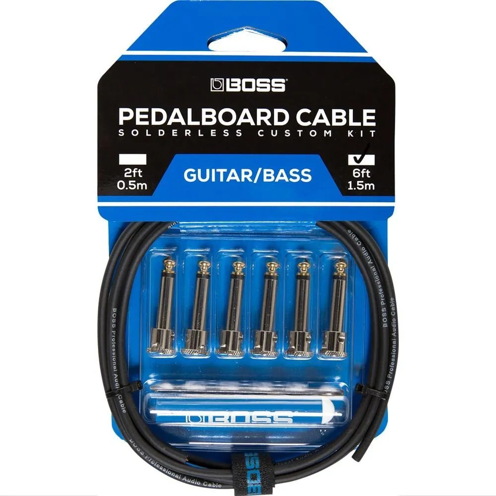 Boss BCK6 Premium Solderless Pedalboard Cable Kit (6-Piece)